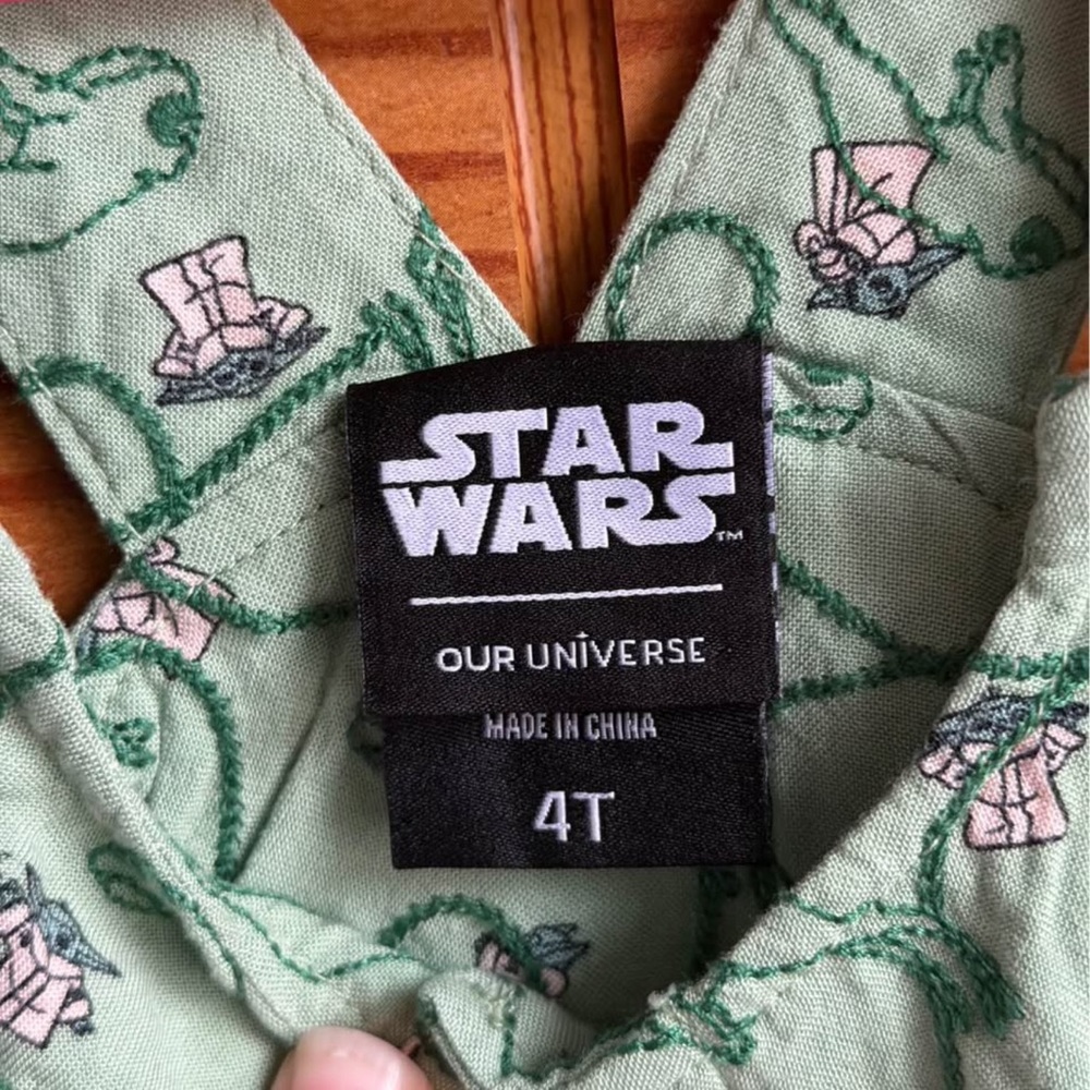 Disney Star Wars Grogu Button Front Toddler Romper 4T - Picture 5 of 5
